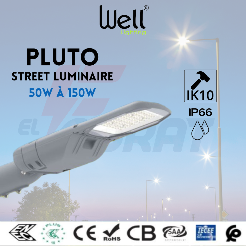 LUMINAIRE LED PLUTO WELL 50 à 150W 4000K IP66 IK10