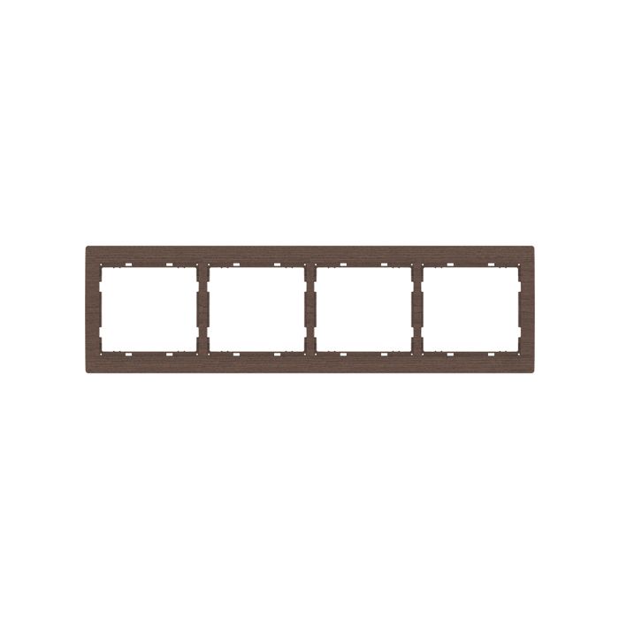 PLAQUE QUADRUPLE HORIZONTALE JADE MARRON P6430M