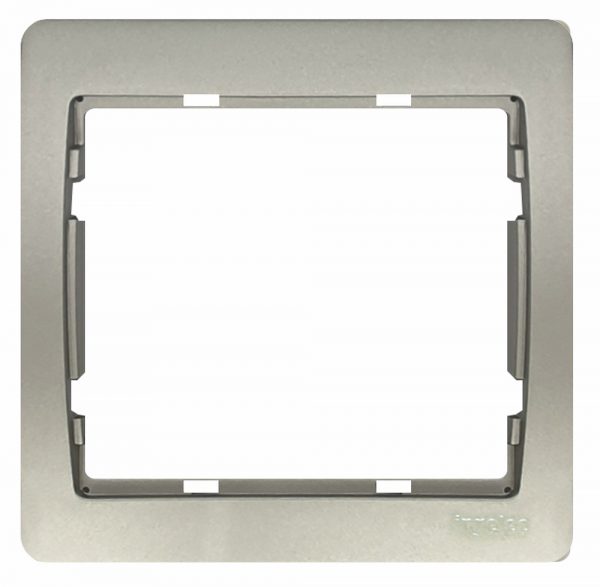 PLAQUE SIMPLE GRIS ARGENT P6130G2