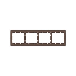 [061228/M] PLAQUE QUADRUPLE HORIZONTALE JADE MARRON P6430M