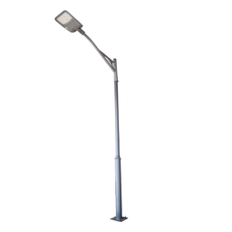 [154510] CANDELABRE ECLAIRAGE PUBLIC ACIER GRIS 4M